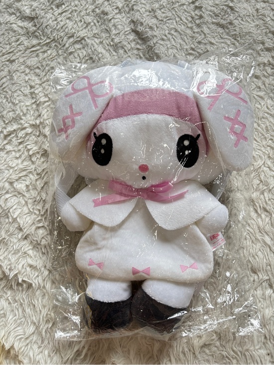 Sanrio Handbags - Sanrio My melody White & Pink Bunny costume Plush backpack!